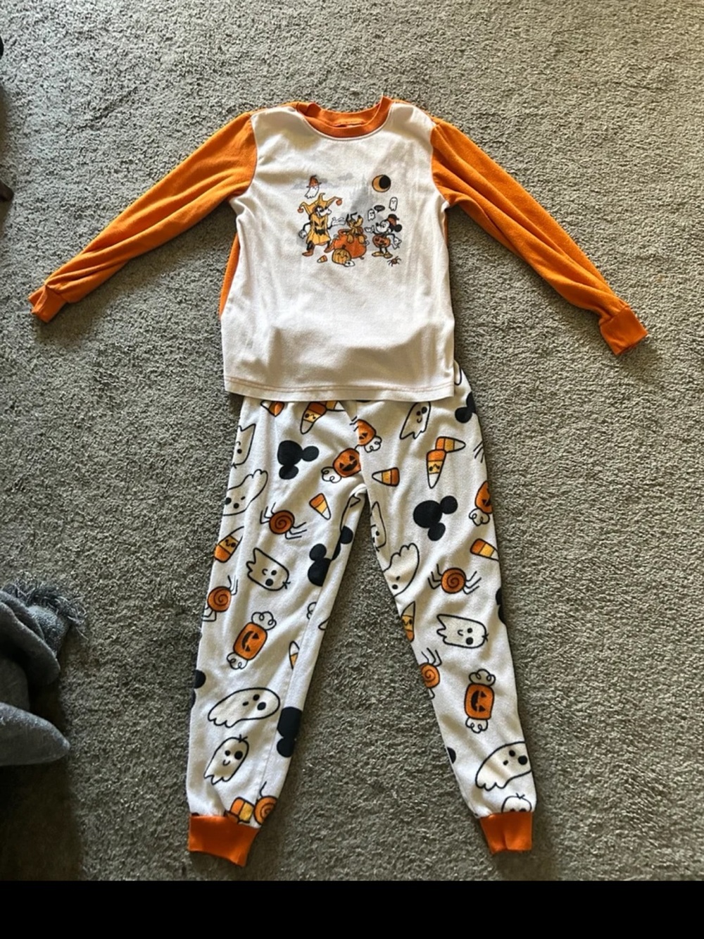 Disney Halloween Pajamas Girls M